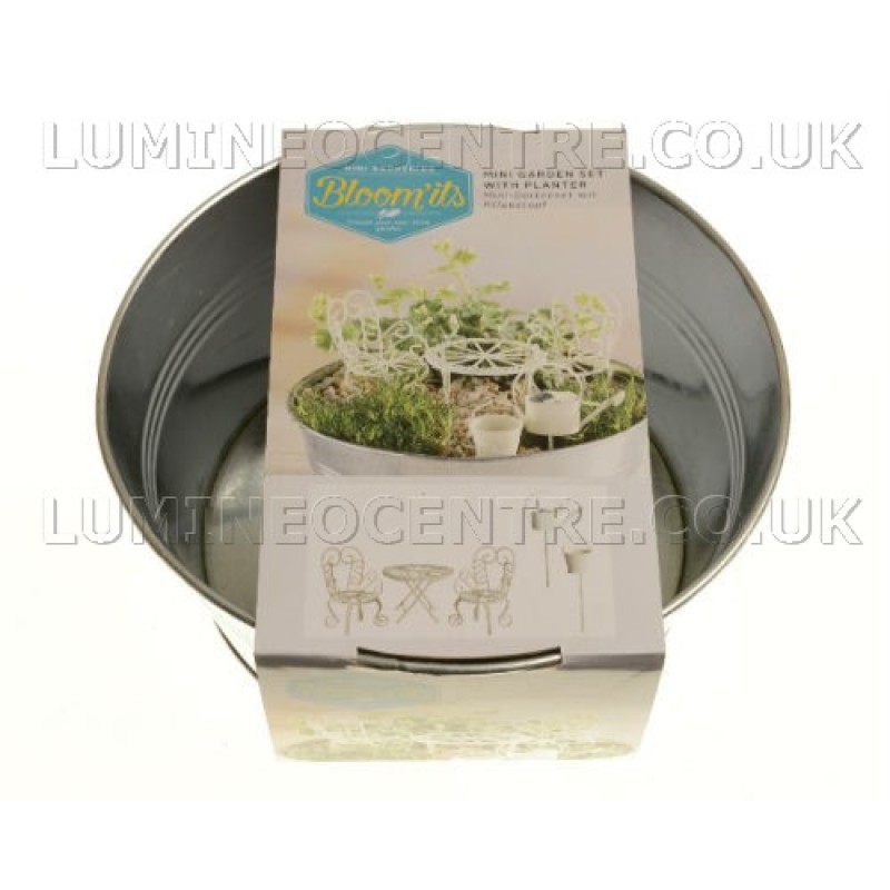 Bloom'its Mini Garden Set with Metal Planter