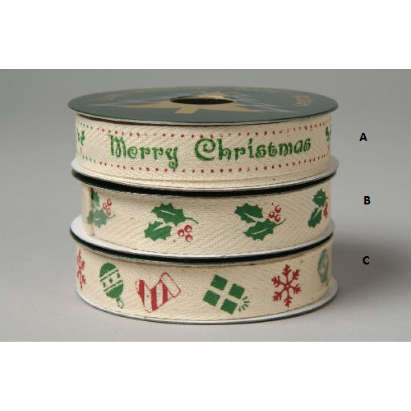 Deco Canvas Christmas Ribbon