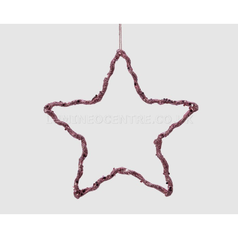 Decoris Velvet Pink Iron Star