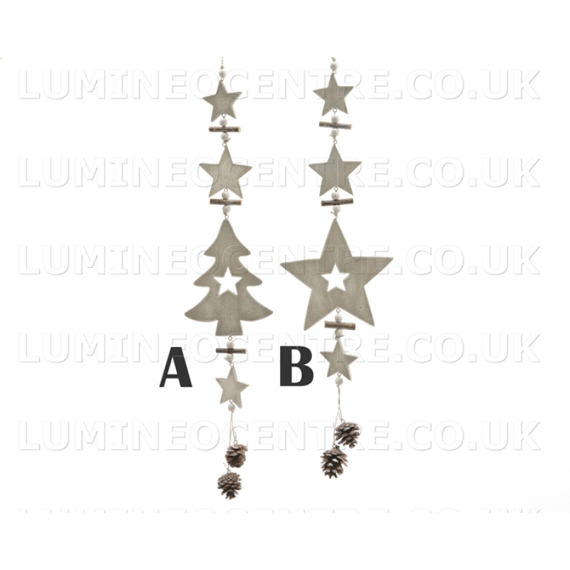 Lumineo Hanging Wooden Decorations in Two Designs