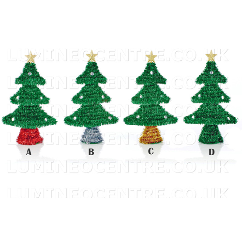 Premier 17cm Tinsel Christmas Tree