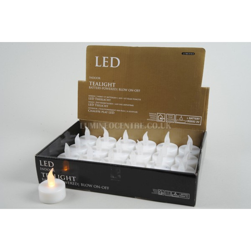 Lumineo Blow ON Blow OFF Tealight Candle