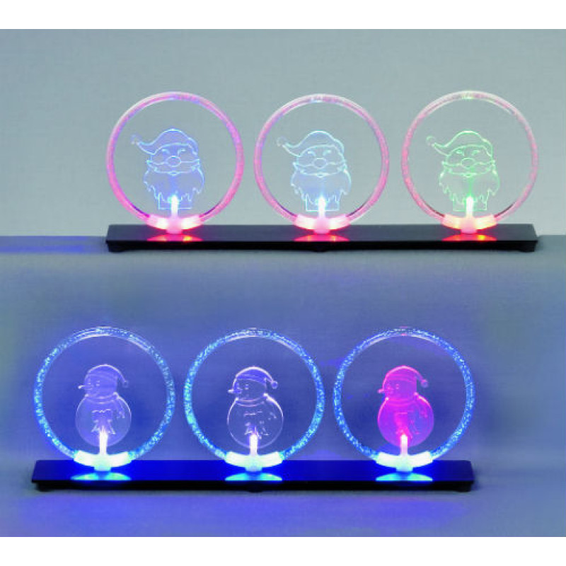 LED Colour Change Santa in Bubble Ring