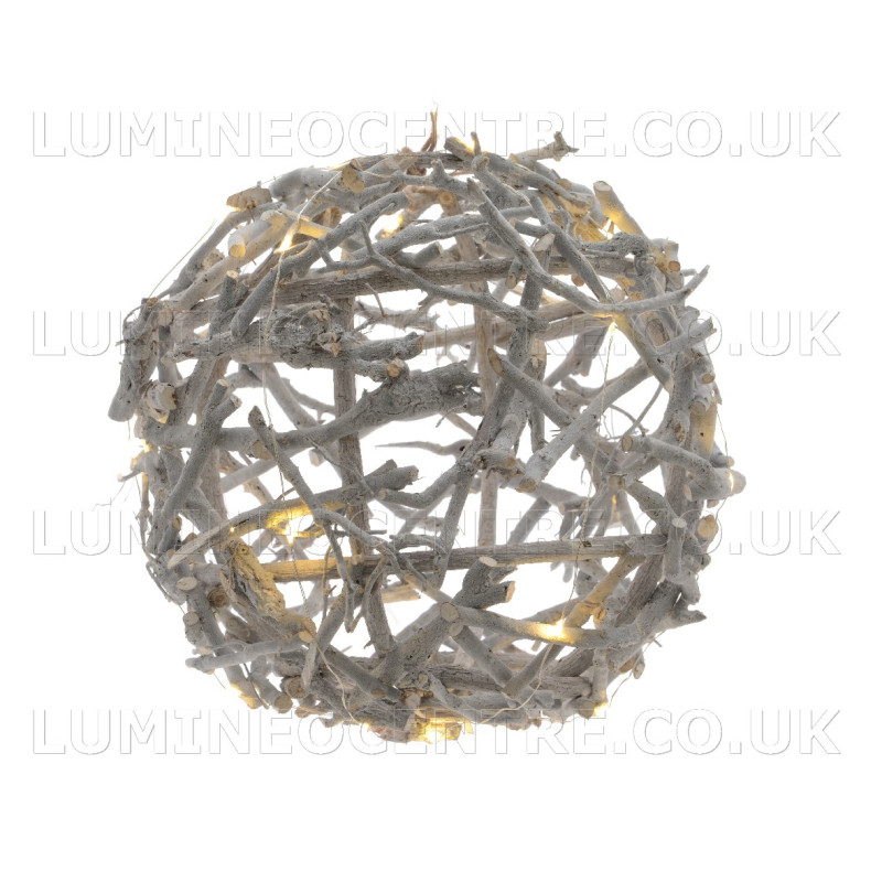 Lumineo 16 Warm White LED Twig Globe 