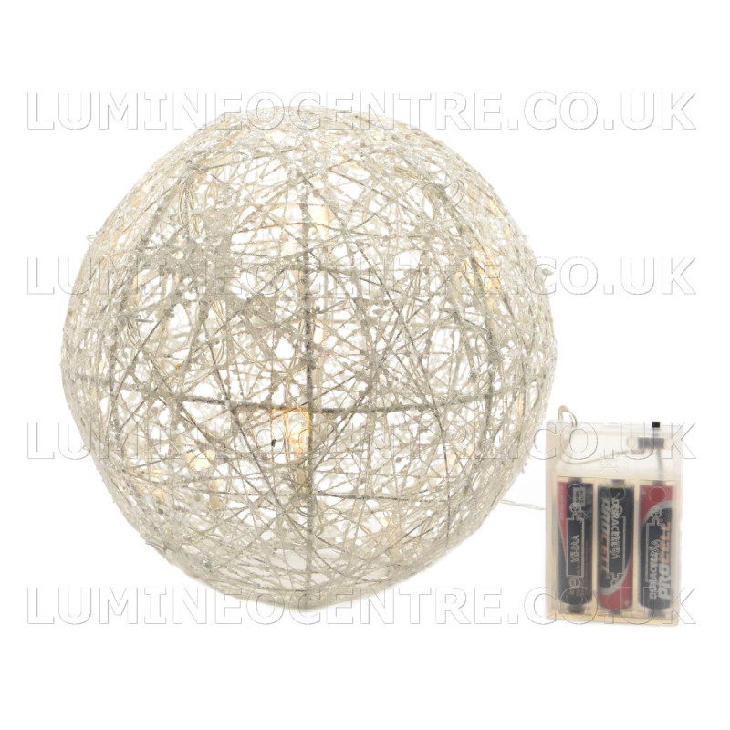 Lumineo 20 Warm White LED Wire Globe 