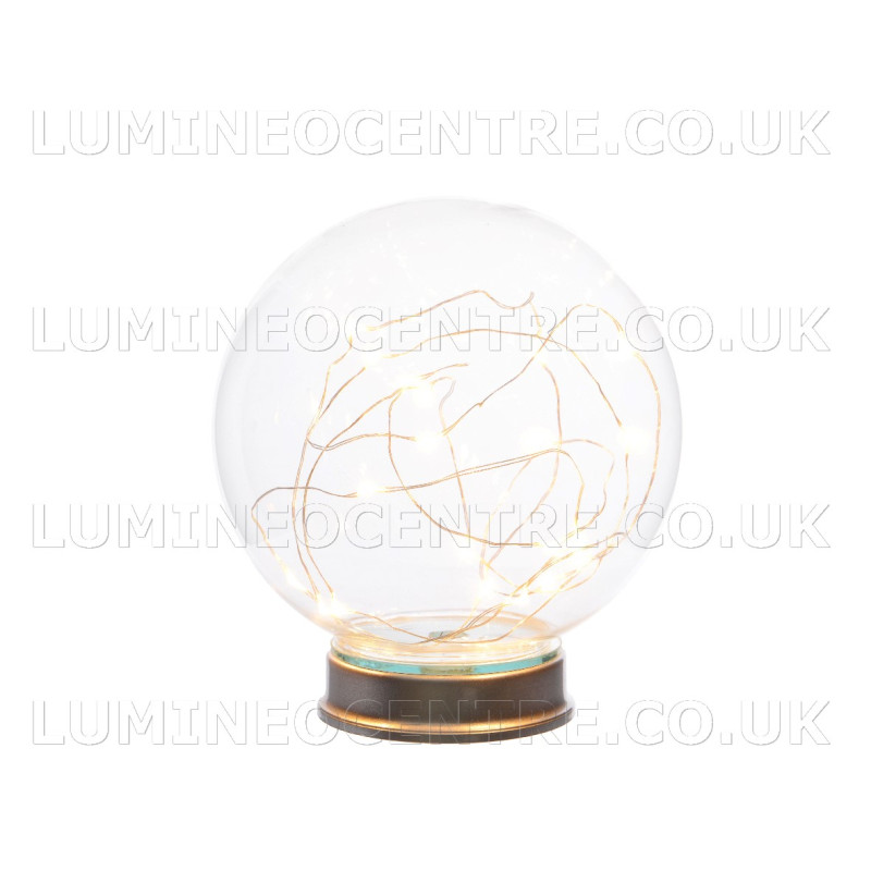 Lumineo 15cm Globe Light 20 Warm White LED's ECO Friendly