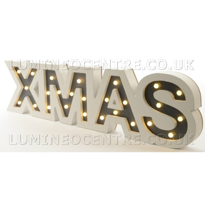 Lumineo Wooden LED Xmas Frame 