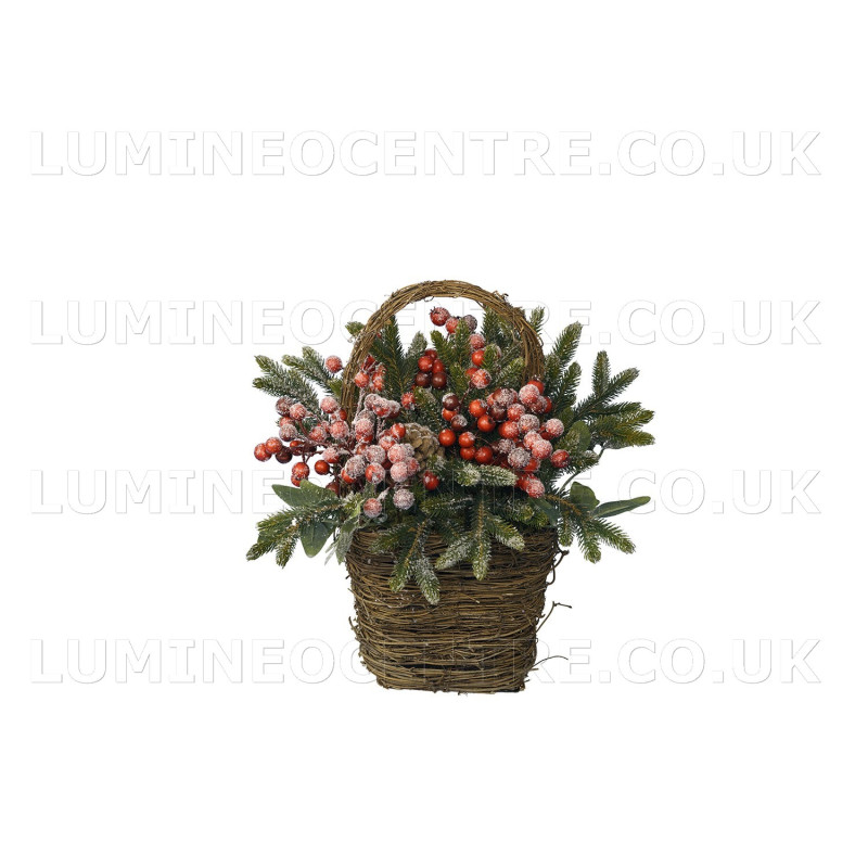 Everlands 30cm Woodland Fern Berry Basket