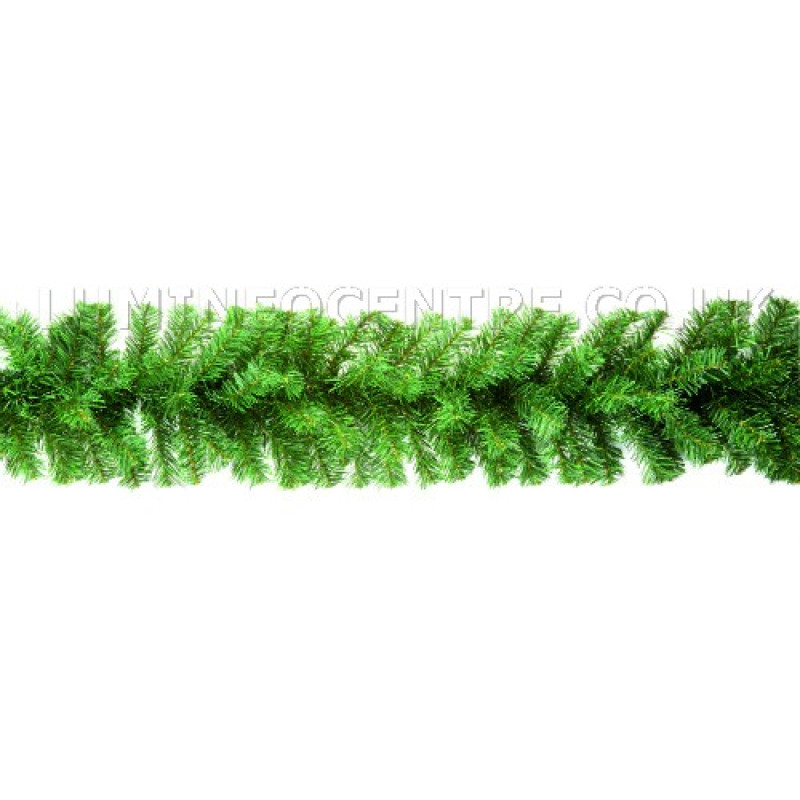 Premier 2.7m Plain Green Christmas Garland