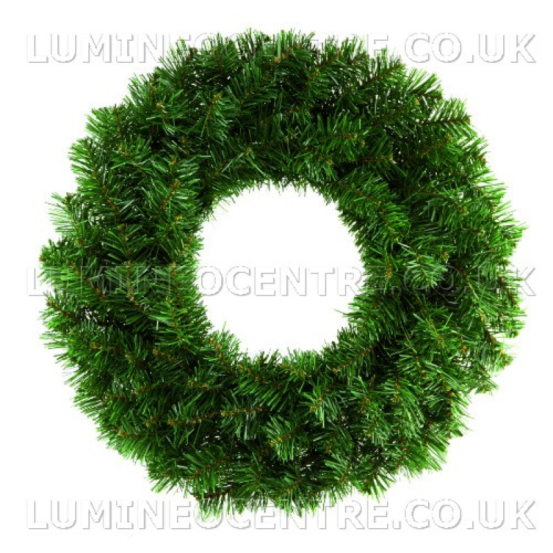 Premier 50cm Plain Green Christmas Wreath