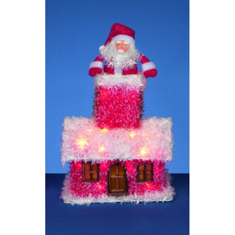 Santa In Tinsel House Decoration