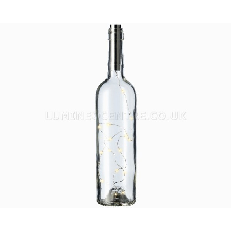 Lumineo Chrome Warm White Micro LED Bottle Light