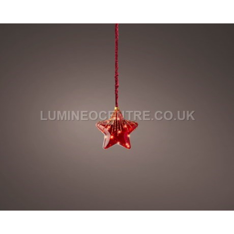 Lumineo Red Hanging Star Light