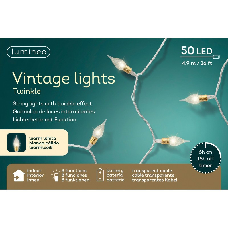 Lumineo LED Vintage Twinkle Battery Lights