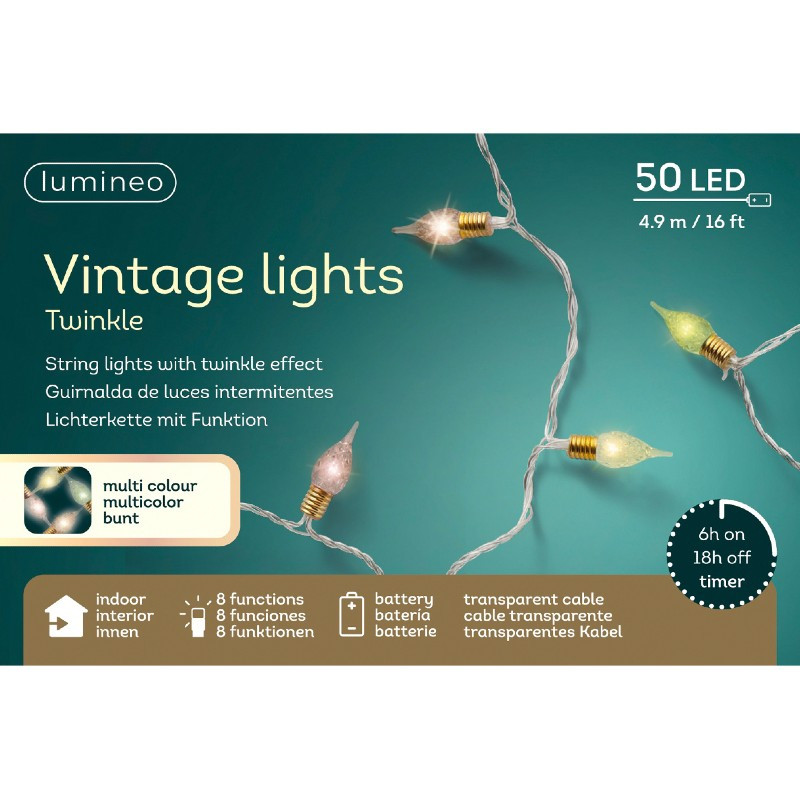 Lumineo LED Vintage Twinkle Battery Lights