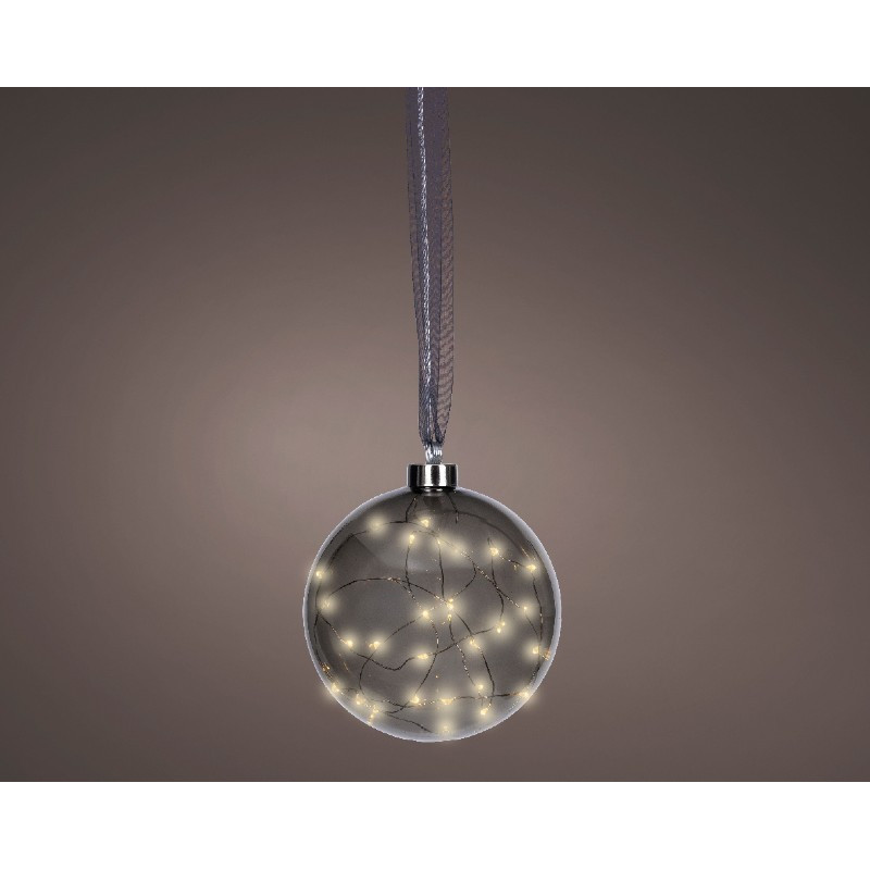 Lumineo Anthracite Subtle Light Hanging Glass Ball