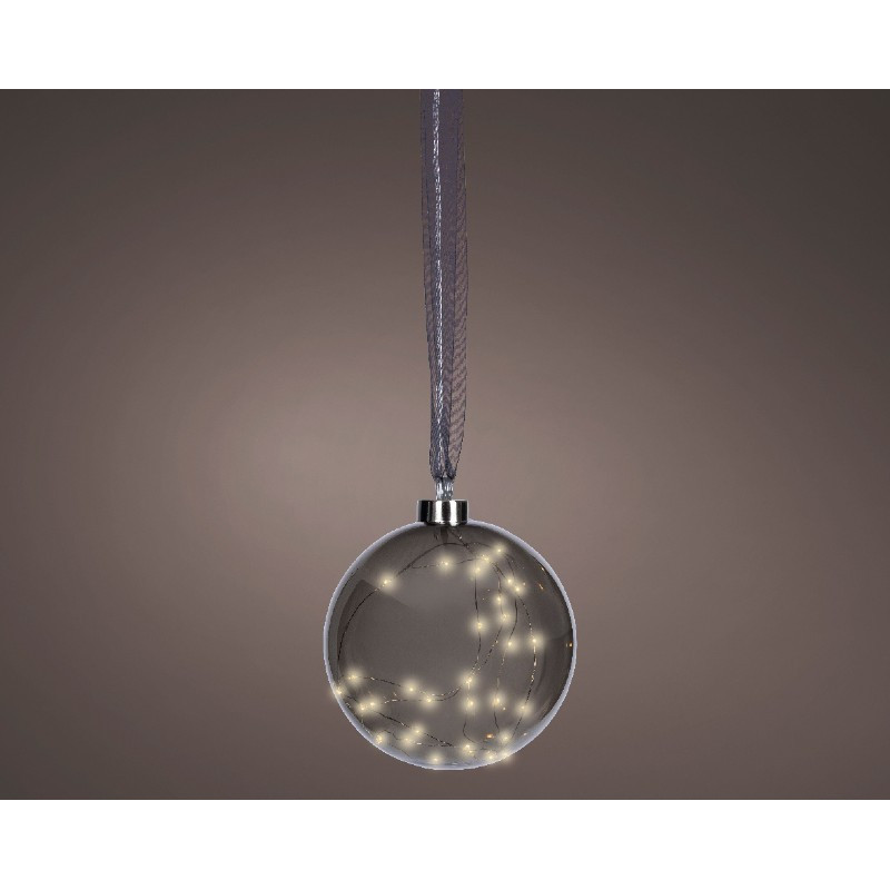 Lumineo Anthracite Subtle Light Hanging Glass Ball