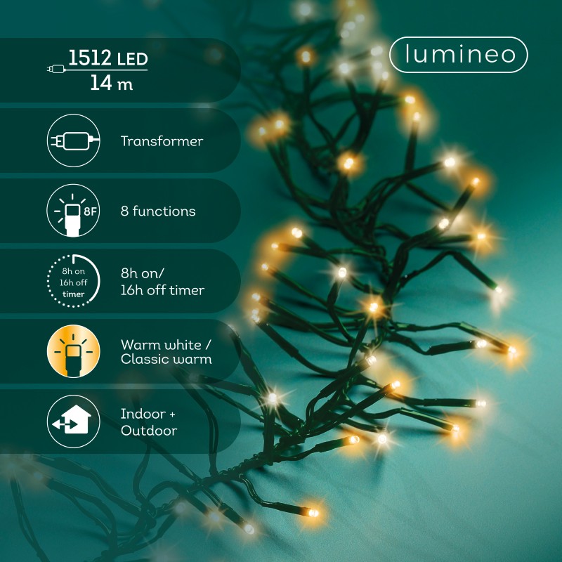 Lumineo 1512 LED Cluster Lights