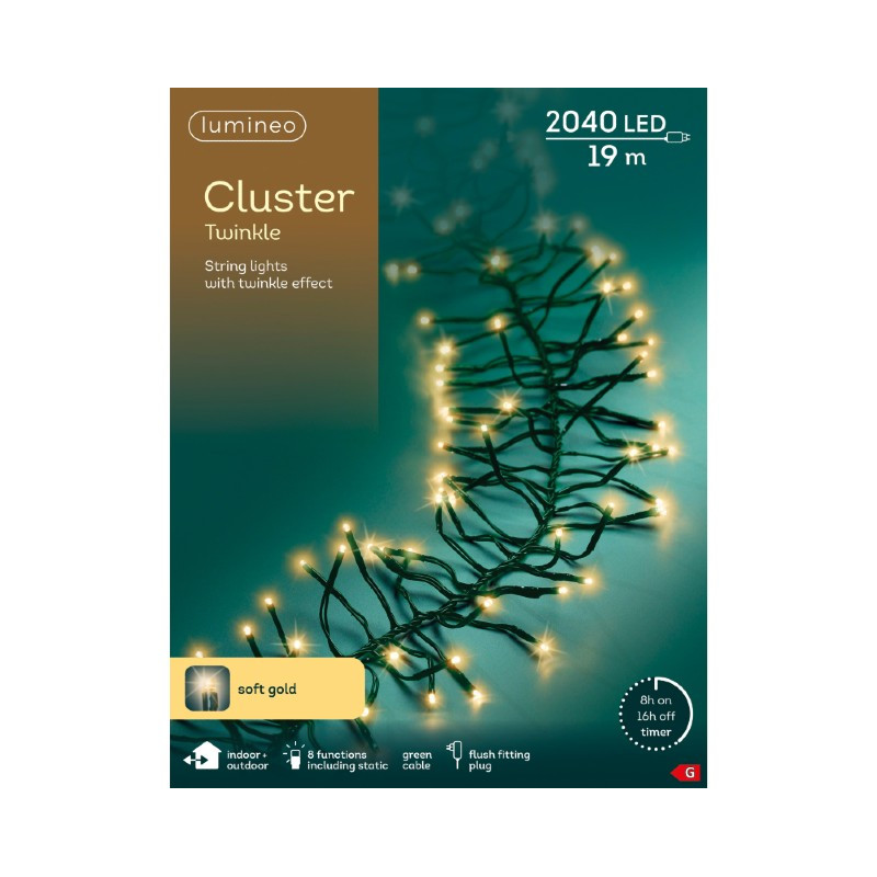 Lumineo 2040 LED 19 Metre  Cluster Lights