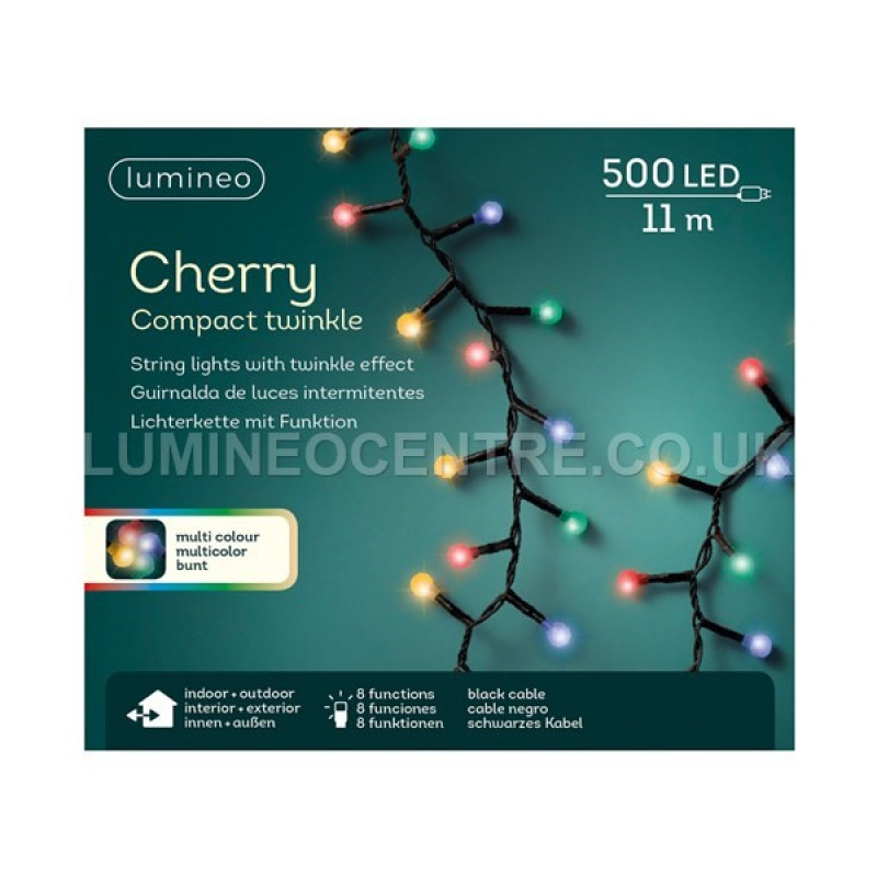 Lumineo 500 LED Compact Twinkle Cherry Lights
