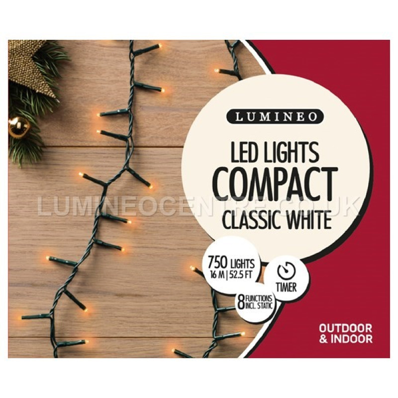 Lumineo 750 LED Compact Timer Twinkle Lights