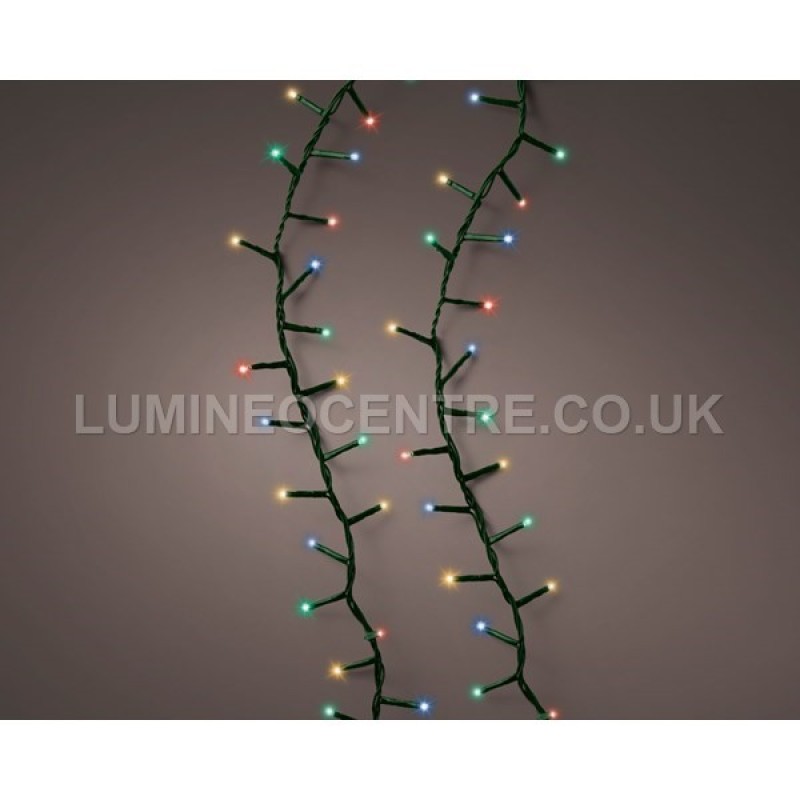 Lumineo 750 LED Compact Twinkle Lights 16m Green Cable Indoor or Outdoor Use