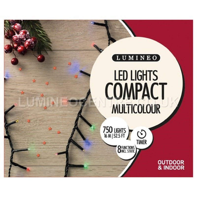 Lumineo 750 LED Compact Timer Twinkle Lights