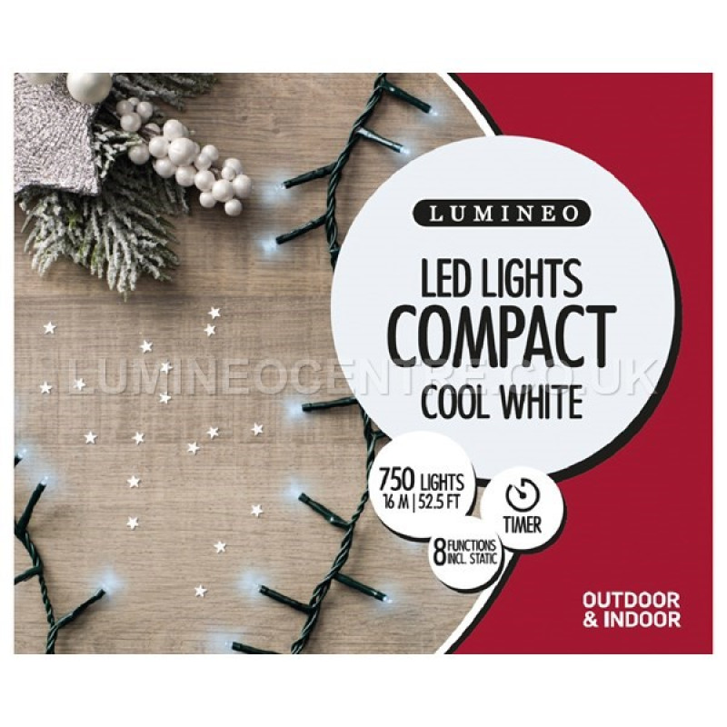 Lumineo 750 LED Compact Timer Twinkle Lights