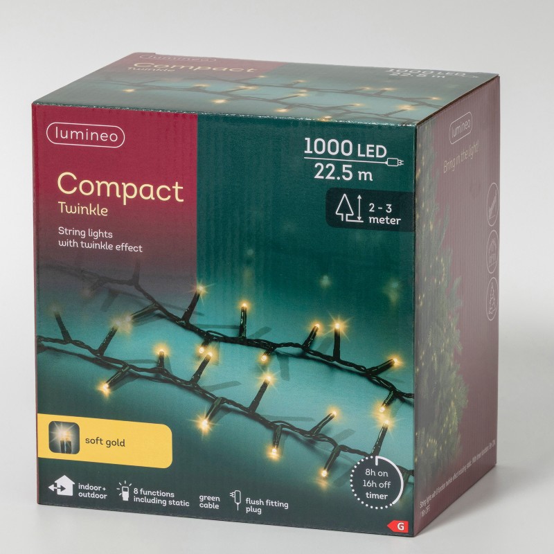 Lumineo 1000 LED Compact Twinkle Lights