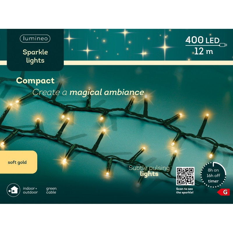 Lumineo 400 LED Compact Sparkle Lights