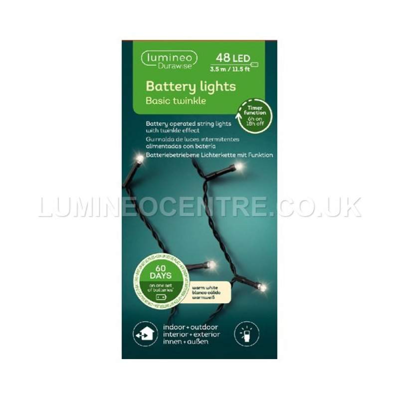 Lumineo Durawise 48 LED Battery Operated Outdoor Lights