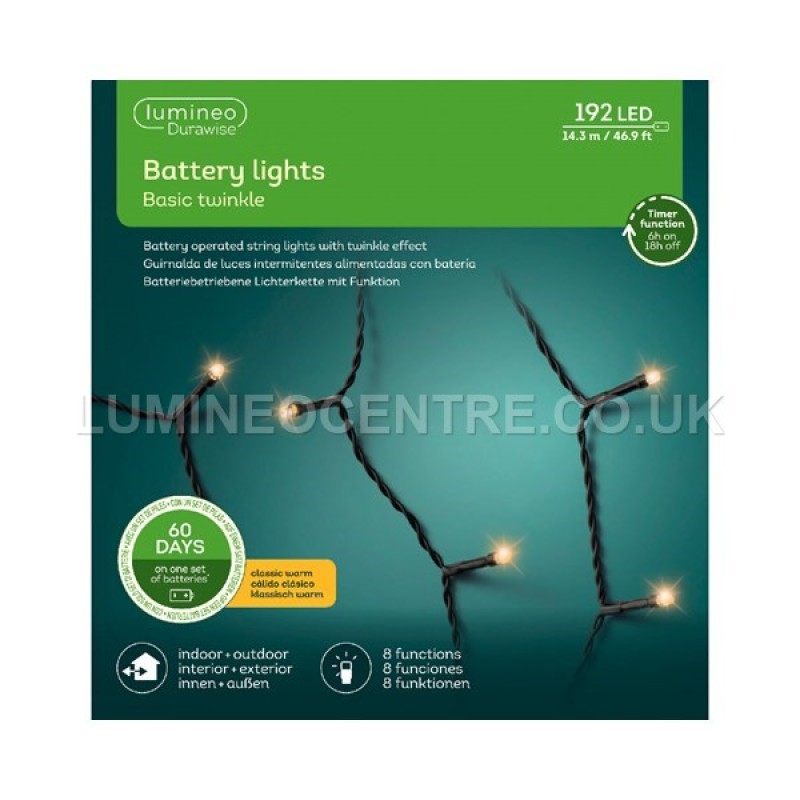 Lumineo Durawise 192  LED Battery Operated Outdoor Lights