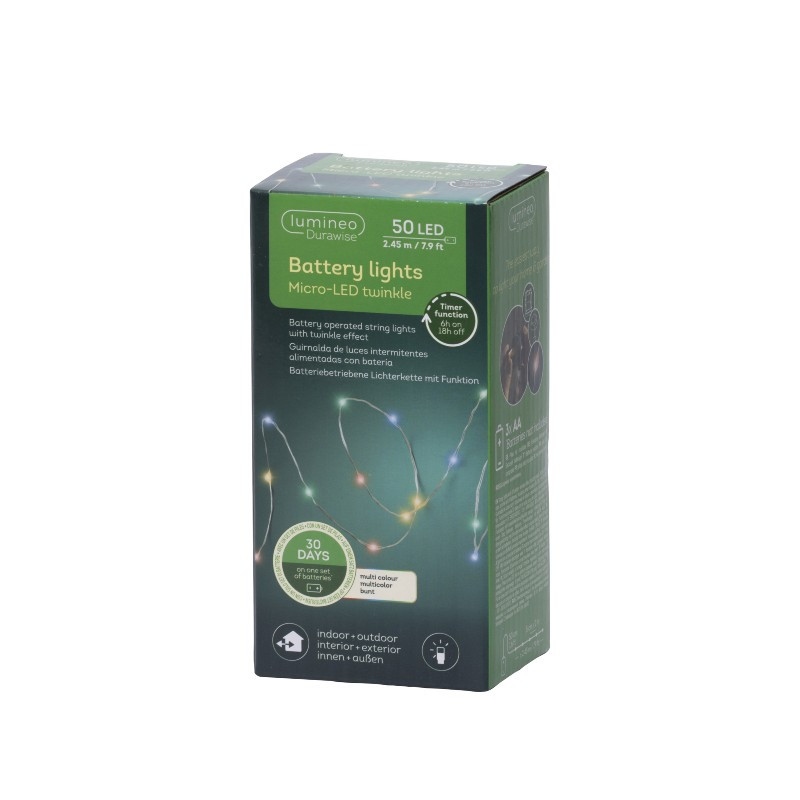 Lumineo Durawise 50 Micro LED Battery Operated Outdoor Lights