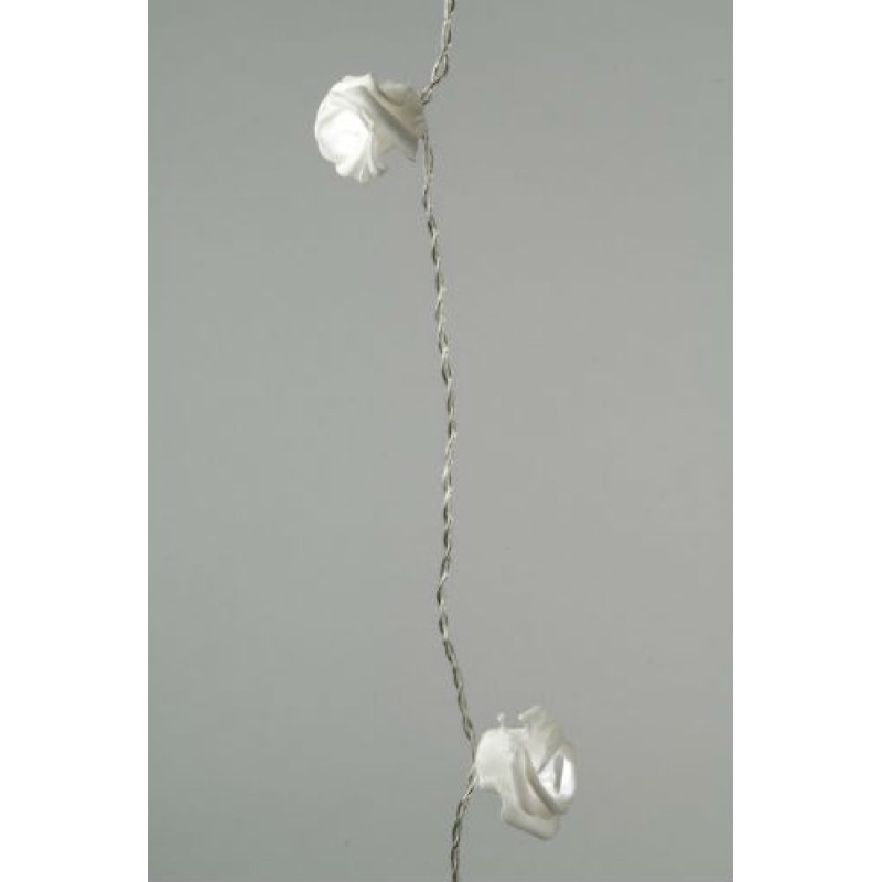 Lumineo 32 Cool White LED Rose Garland