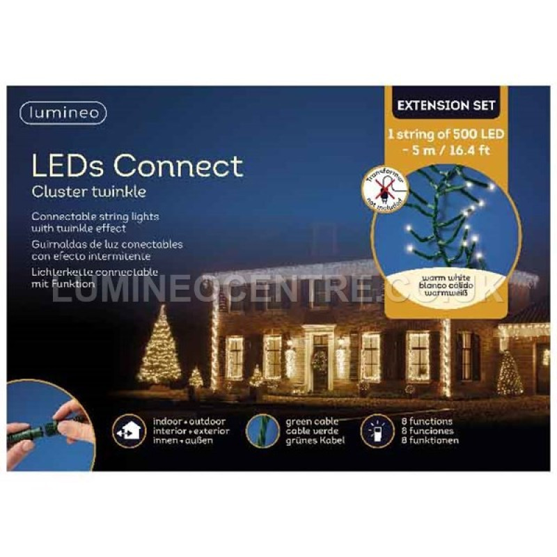 Lumineo LED's Connect 500 LED Cluster Light Extension Set 2019 Onwards