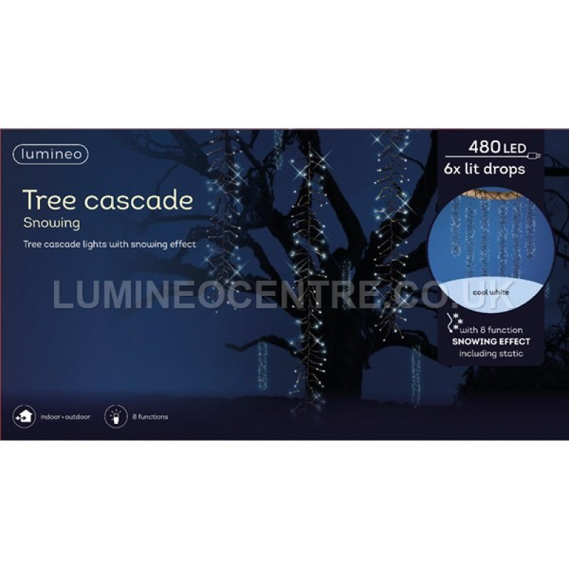 Lumineo 480 LED Tree Cascade Twinkle Lights