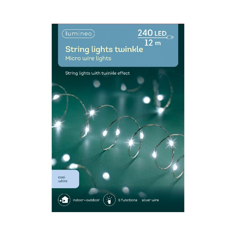 Lumineo 12m 240 Micro LED Twinkle Lights