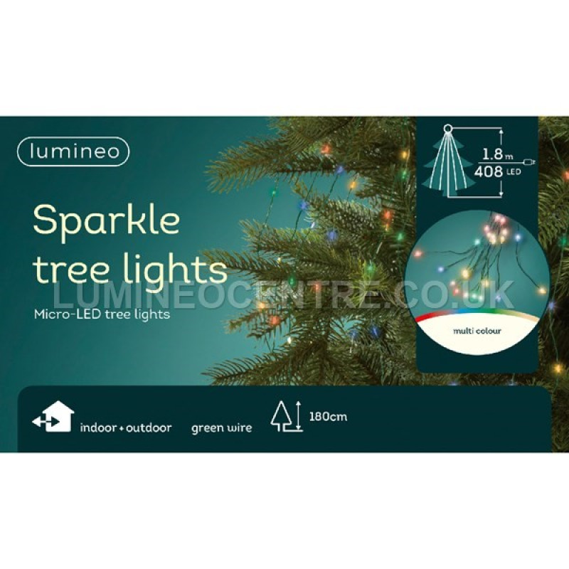 Lumineo 1.8m 408 LED Micro Sparkle Tree Lights