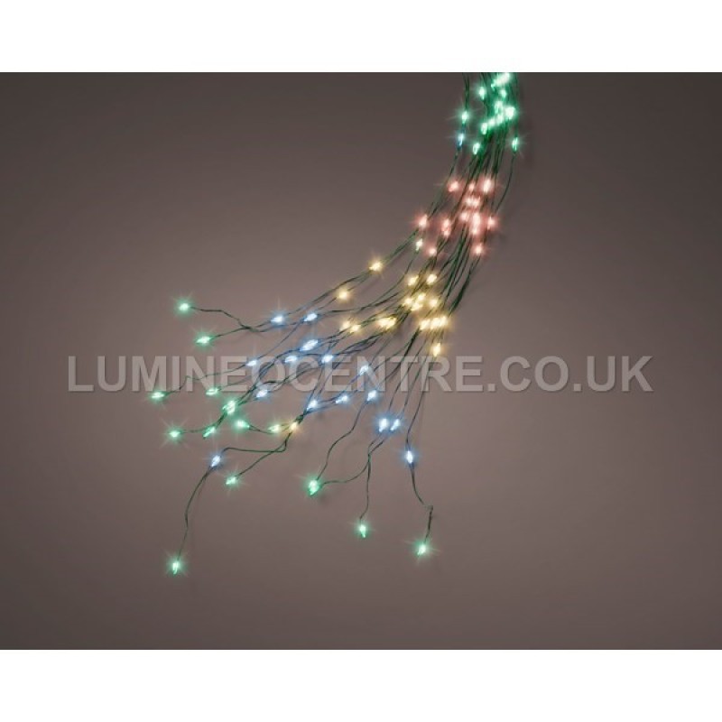 Lumineo 2.1m 672 LED Micro Static Sparkle Tree Lights