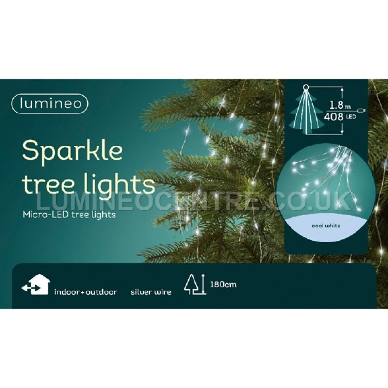 Lumineo 1.8m 408 LED Micro Sparkle Tree Lights