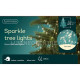 Lumineo 2.1m 672 LED Micro Static Sparkle Tree Lights