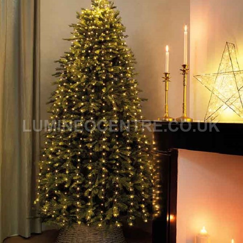 Lumineo 2.1m 672 LED Micro Static Sparkle Tree Lights