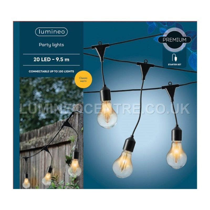 Lumineo 20 Classic Warm LED Party Light Set