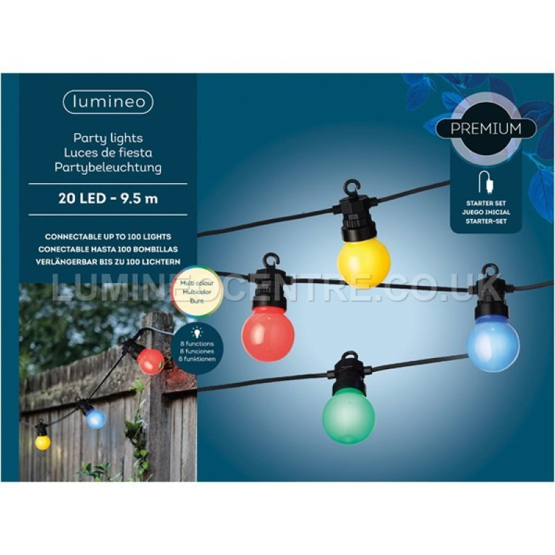 Lumineo Multicoloured LED Party Light Starter Set