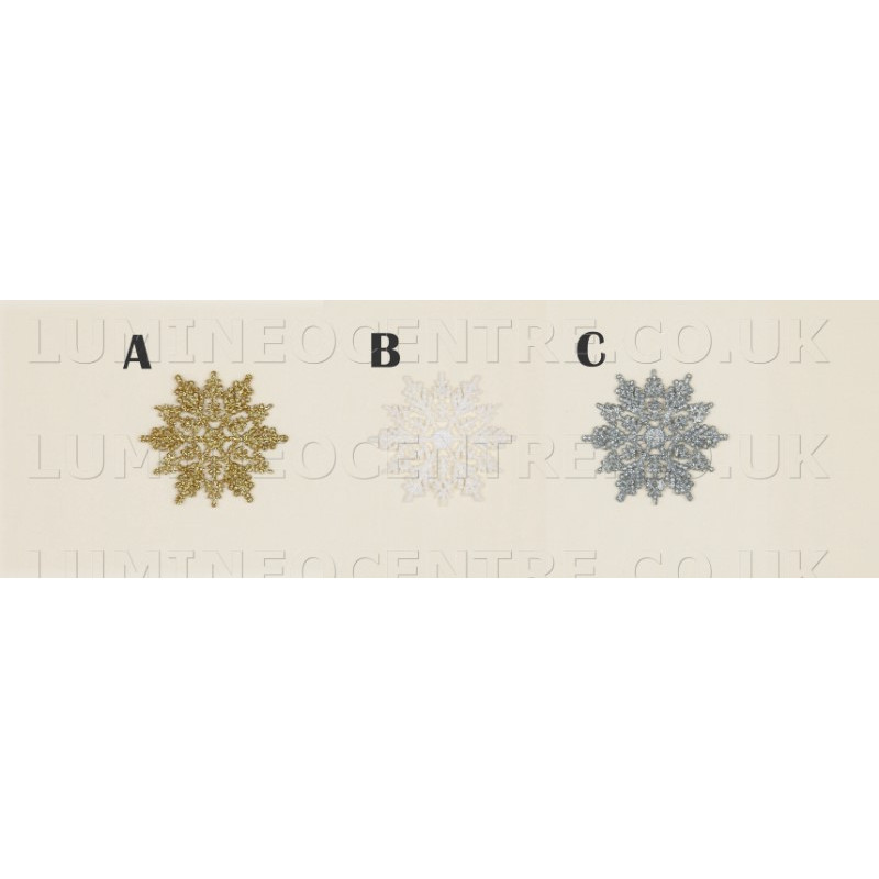 Premier Set of 10 Glitter Snow Flakes