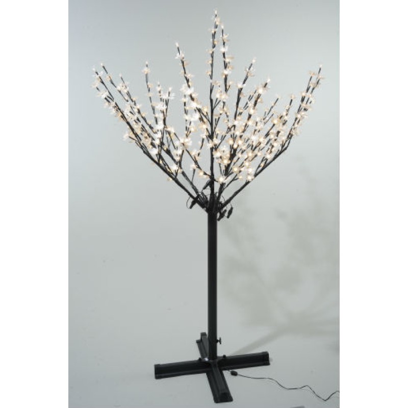 Lumineo 185cm 300 LED Pre-lit Outdoor Blossom Christmas Tree