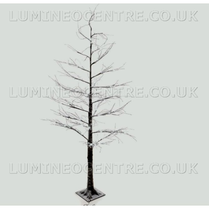 Lumineo 240cm LED Pre-lit Snowy Christmas Tree SUITABLE FOR OUTDOOR USE