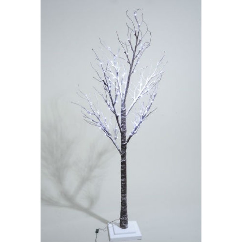 Lumineo 125cm Cool White LED Pre-lit Snowy Christmas Tree SUITABLE FOR OUTDOOR USE