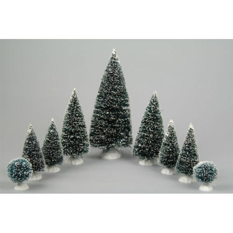 Lumineo 9 Assorted  miniature Christmas trees