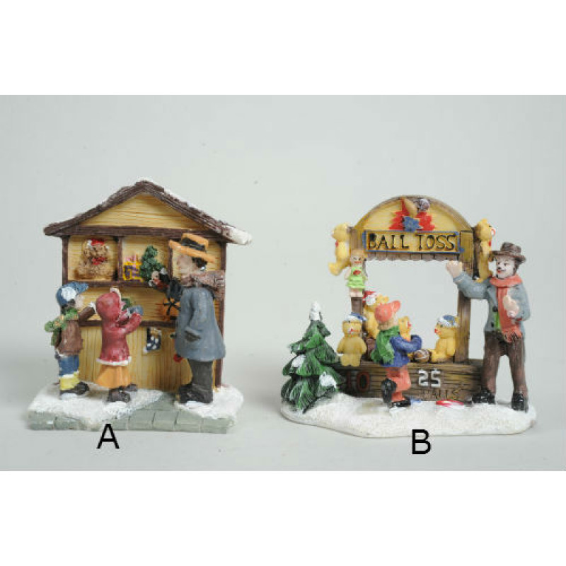 Lumineo Beautifully Detailed Fairground Booth Ornaments